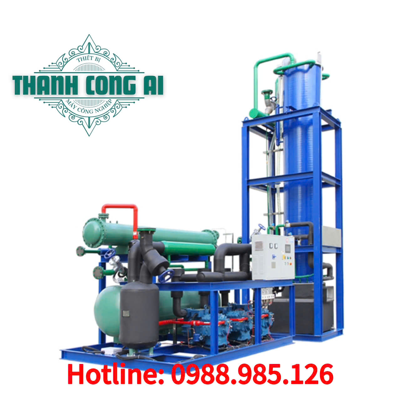 Máy làm đá viên 50 tấn/ ngày