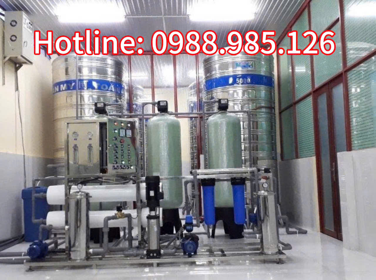 Dây chuyền lọc nước tinh khiết RO 5000l/h