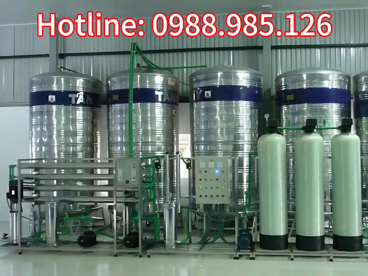 Dây chuyền lọc nước 1500l/ h
